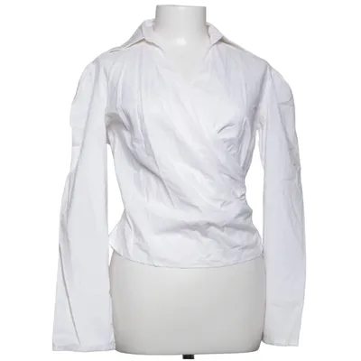 Blouse portefeuille (Blanc) de Kookaï Coton, Élasthane