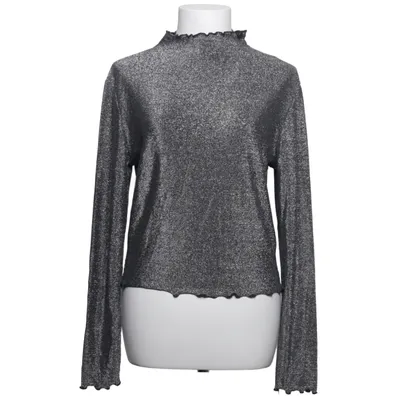 Polotröja (Grå) från Pieces Metallfiber, Polyamid