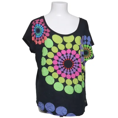 Top (Black, Multicolored) from Desigual Polyester, Viscose