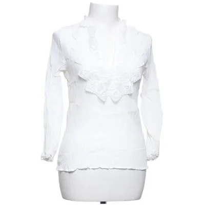 Bluse (Hvid) fra Zara Bomuld, Lyocell
