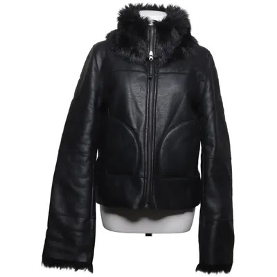 Shearling jas (Zwart) van Alain Manoukian Acryl, Polyester, Polyurethaan