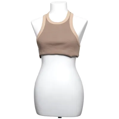 Crop top (Brun, Beige) fra A-DSGN Bomuld, Elastan