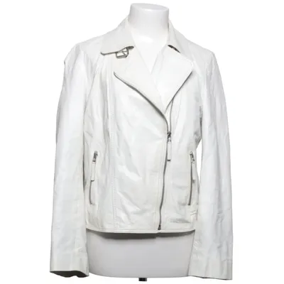Bikerjack (Wit) van Maddison Leer, Polyester