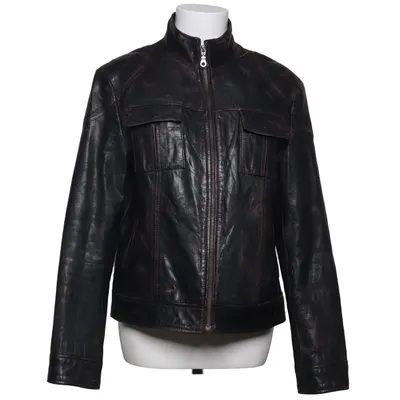 Läderjacka (Brun) från Calypso Skinn, Polyester