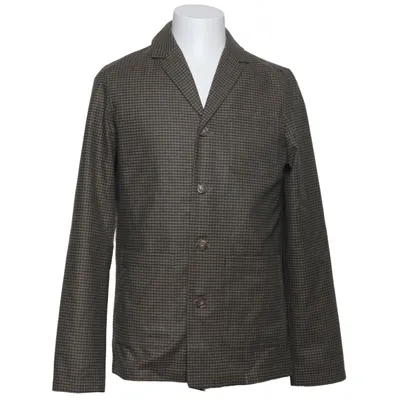 Skjortejakke (Checked Overshirt) fra Eton Kashmir, Uld