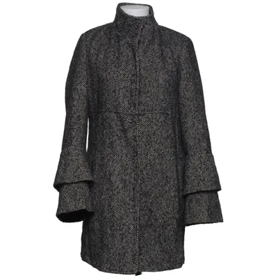 Frakke (Sort, Hvid) fra Eco Acetat, Polyester