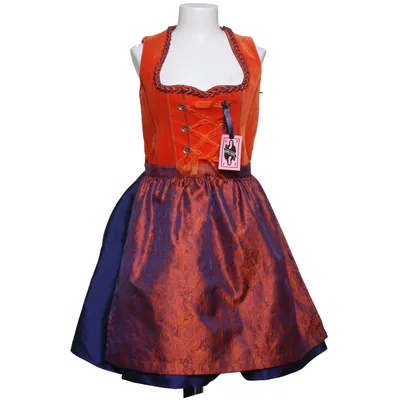 Dirndl (Orange, Blå, Flerfärgad) från German Princess