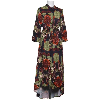 Blusenkleid (Schwarz, Mehrfarbig) von Stockholms Klänningsfabrik Viskose