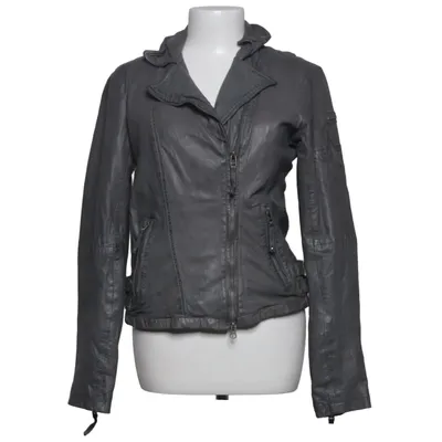 Bikerjack (Grijs) van Cabrini Leer, Polyester