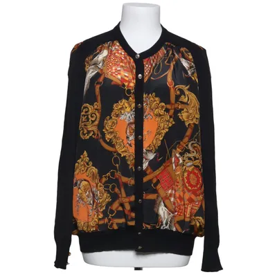 Cardigan (Zwart, Oranje, Meerkleurig) van Nathalie Andersen Acryl, Polyamide, Wol