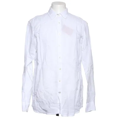 Shirt (Wit) van Abrams Katoen, Linnen