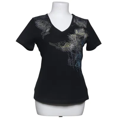T-shirt (Svart, Flerfärgad) från Green House Bomull, Elastan