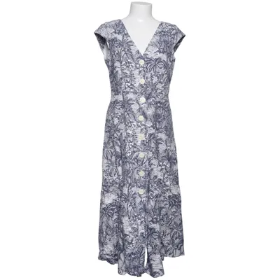 Jurk (Blauw, Wit) van Hallhuber Katoen, Viscose