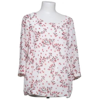 Blouse (Blanc, Rose) de Charlotte Élasthane, Polyester, Viscose