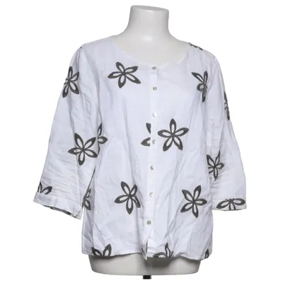 Blouse (Wit, Zwart) van Chelsea Rose NYC Linnen