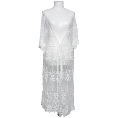 Robe de plage (Blanc) Coton, Polyamide