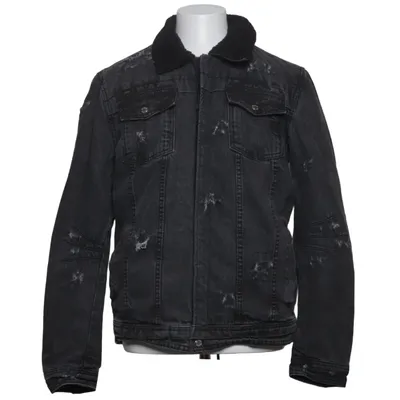 Veste en jeans fourrée (Gris) de Be Edgy Coton