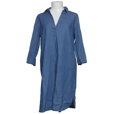 Denim jurk (Blauw) van Collection L. Katoen