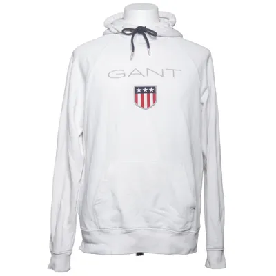 Huvtröja (Vit, Röd, Blå) från GANT Bomull, Polyester