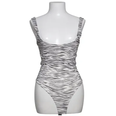 Baddräkt (Vit, Svart) från Bershka Elastan, Polyester