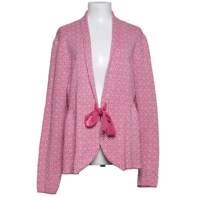 Slå om-cardigan (Pink, Hvid) fra Happy Holly Bomuld