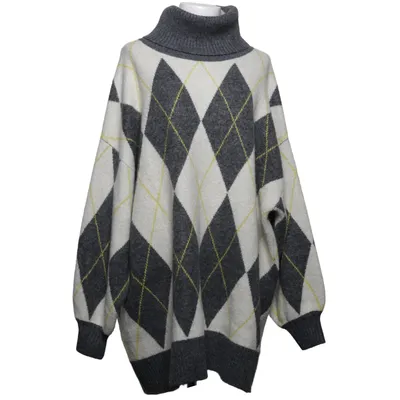 Turtleneck (Gray, Multicolored) from Pringle Of Scotland x H&M Polyester, Acrylic, Wool, Elastane