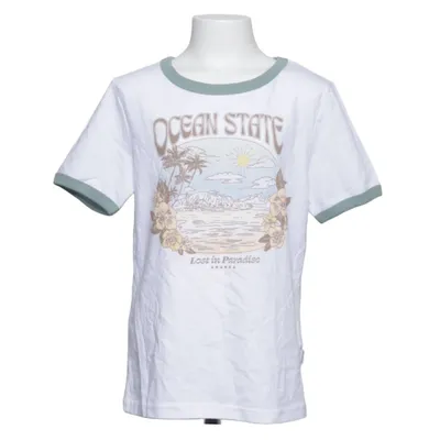 T-shirt (White, Multicolored) from Ghanda Cotton