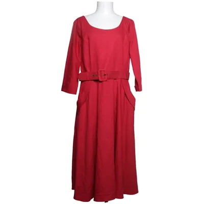 Klänning (Röd) från Collectif Vintage Polyester