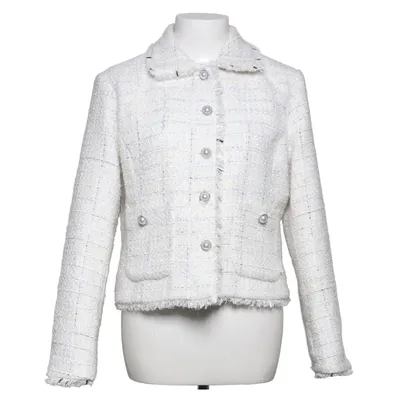 Blazer (White) from Veronica Virta Polyester, Wool