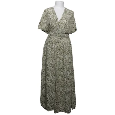 Maxi jurk (Groen, Beige) van Zara Viscose