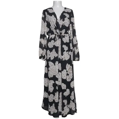 Robe longue (Noir, Beige) de Norah Polyester, Viscose