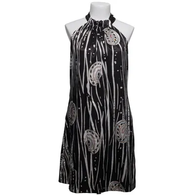 Halternek jurk (Zwart, Wit, Meerkleurig) van Lavand Elastaan, Polyester