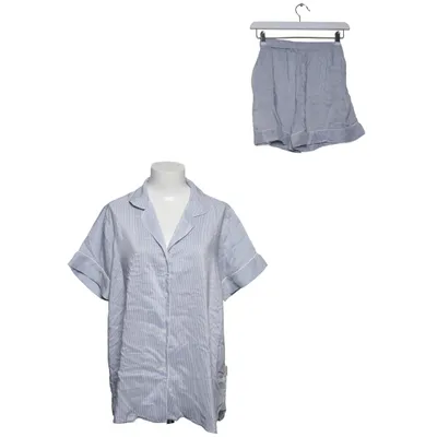 Pajamas (Blue, White) from Zimmerli Silk, Viscose