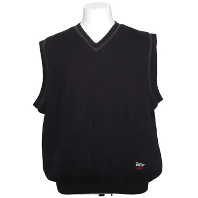 Pull sans manches (Noir) de Teflon Laine de mouton, Polyester