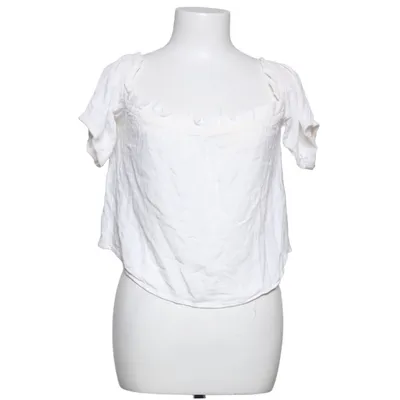 Crop top (Hvid) fra Bershka_BSKGIRL Viscose