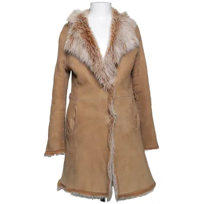 Shearlingjacka (Beige, Brun) Skinn, Päls