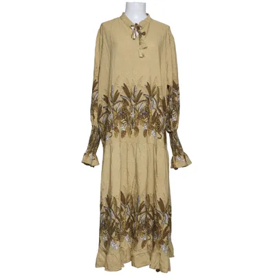 Maxi jurk (Geel, Bruin) van Jaase Viscose