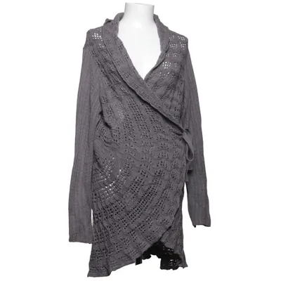 Wrap cardigan (Gray) from Isay Acrylic, Cotton