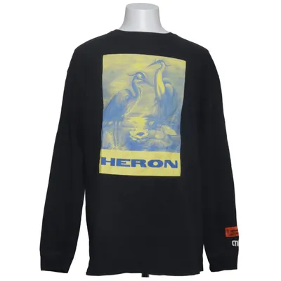 Sweatshirt (Noir) de Heron Preston Coton, Polyester