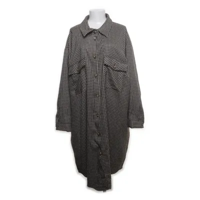 Skjortklänning (Svart, Beige, Vit) från Zizzi Polyester, Viskos