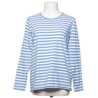 Long sleeve T-shirt (Blue, White) from Monia Elastane, Organic cotton