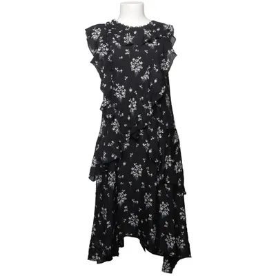 Jurk (Zwart, Wit, Blauw) van Erdem x H&M Polyester, Zijde