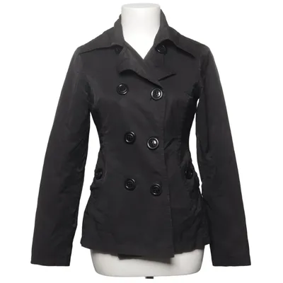 Pea coat (Black) from DeFacto Polyester