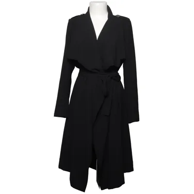Coat (Black) from Object Polyester