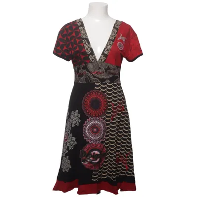 Kjole (Sort, Rød, Flerfarvet) fra Desigual Bomuld, Viscose