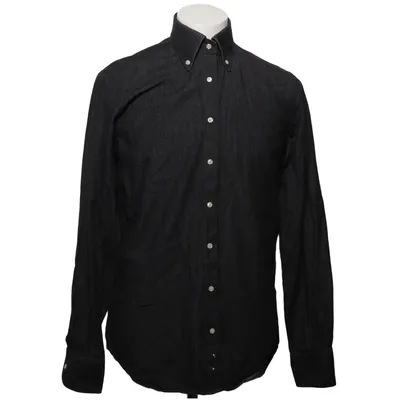 Buttondownskjorte (Sort) fra Shirtonomy Bomuld