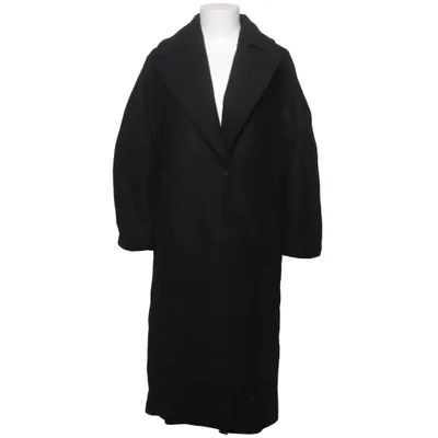 Coat (Black) from H&M Trend Viscose, Wool