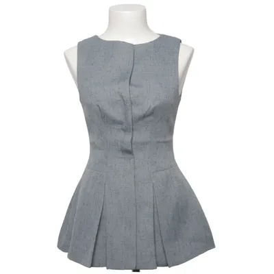 Peplumbluse (Tailored Peplum Top) fra NA-KD Elastan, Polyester