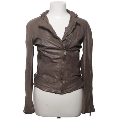 Biker jacket (Brown) from Muubaa Cotton, Leather, Polyester