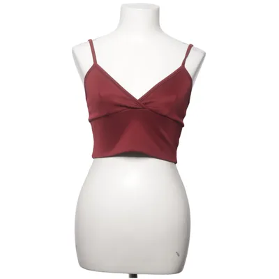 Crop top (Red) from Boohoo Elastane, Polyester